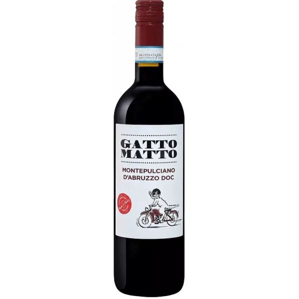 Купить Вино Gatto Matto Montepulciano d\'Abruzo DOC красное сухое 0,75л 12,5%