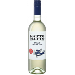 Купить Вино Gatto Matto Grillo Sicilia DOC белое сухое 0,75л 11,5%