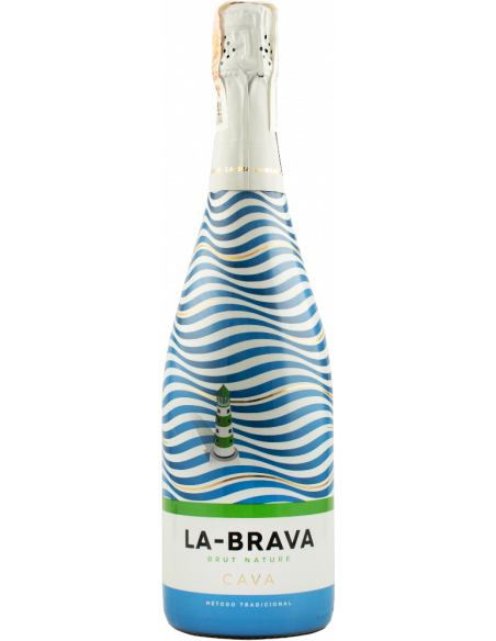 Купить Вино игристое Cava Brut Nature белое брют натюр 0,75л La Brava