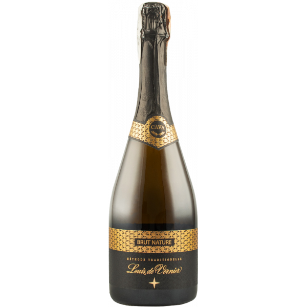 Купить Вино игристое Cava Brut Nature белое брют натюр 0,75л Louis De Vernier