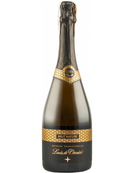 Купить Вино игристое Cava Brut Nature белое брют натюр 0,75л Louis De Vernier
