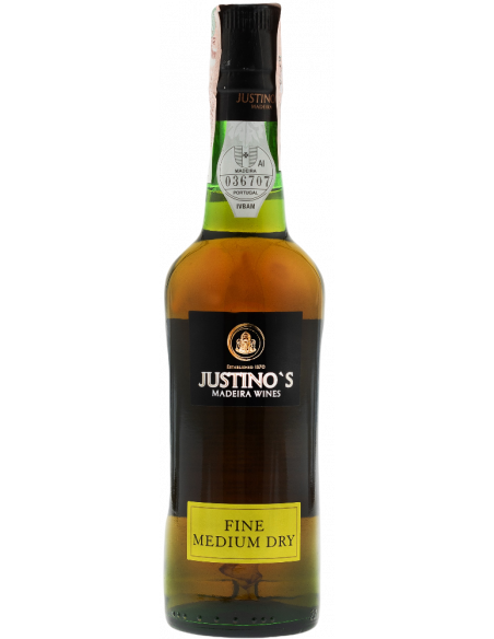 Купить Вино Justinos Madeira Fine Medium Dry 3yo белое полусухое 0,375л