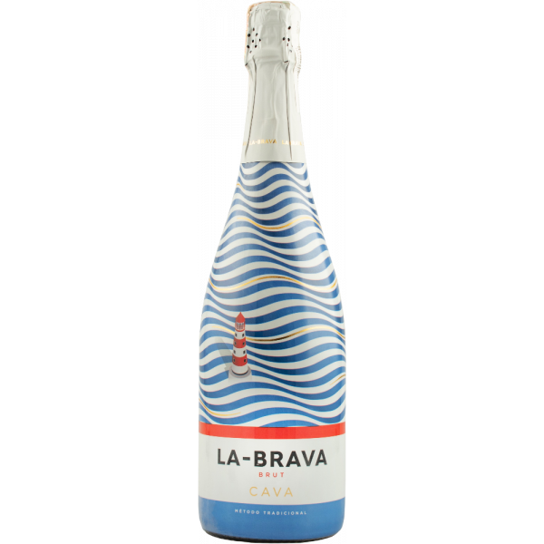 Купить Вино игристое Cava Brut  белое брют 0,75л La Brava