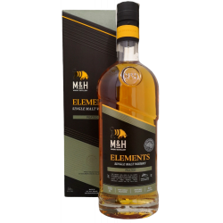 Купить Виски кошерный M&H Peated Cask Sigle Malt 0,7л  коробка