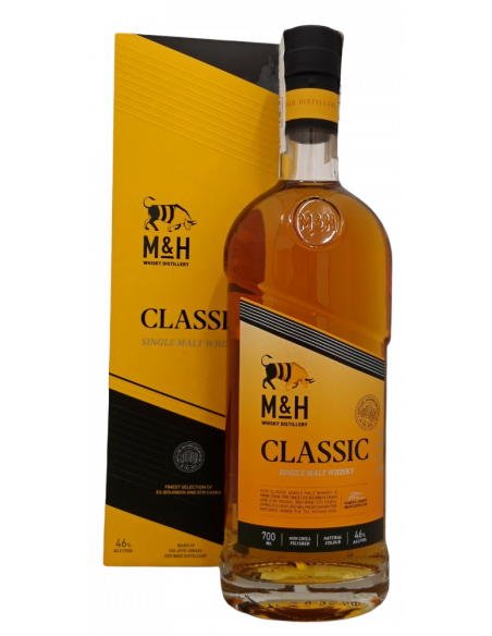 Купить Виски кошерный M&H Classic Sigle Malt 0,7л  коробка