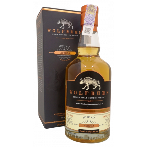 Купить Виски Wolfburn Aurora Single Malt 0,7л коробка