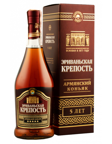 Купить Коньяк Ереванская крепость 5 лет 0,5л Ной