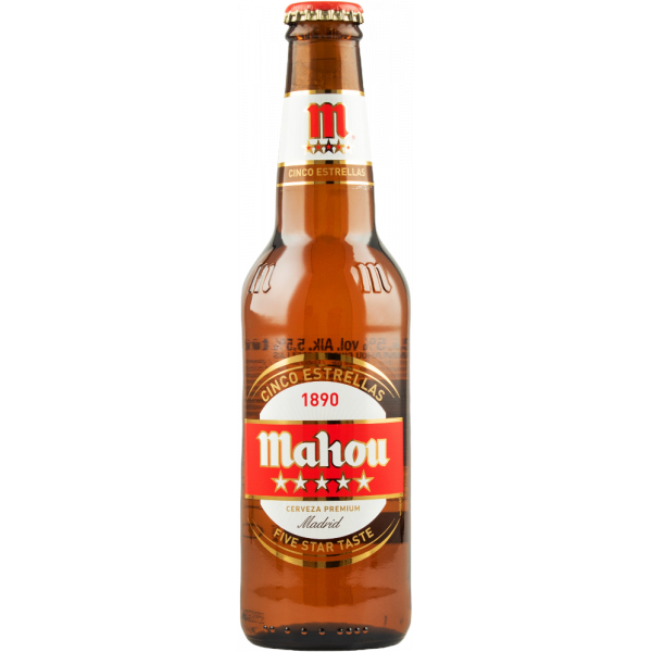 Купить Пиво Mahou 5estrellas 0,33л стекло