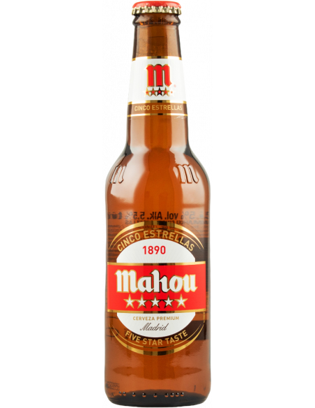Купить Пиво Mahou 5estrellas 0,33л стекло