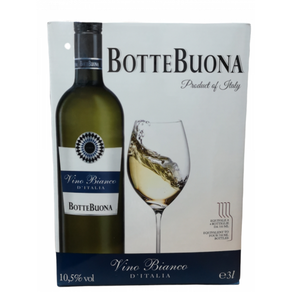 Купить Купить Вино Vino Bianco D\'Italia белое полусухое 3л Botte Buona