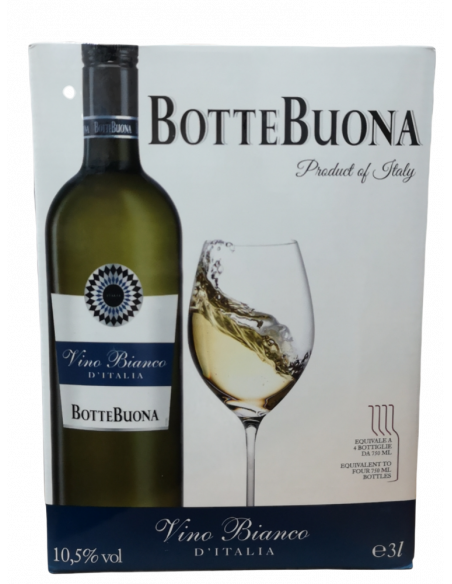 Купити Вино Vino Bianco D\'Italia біле напівсухе 3л Botte Buona