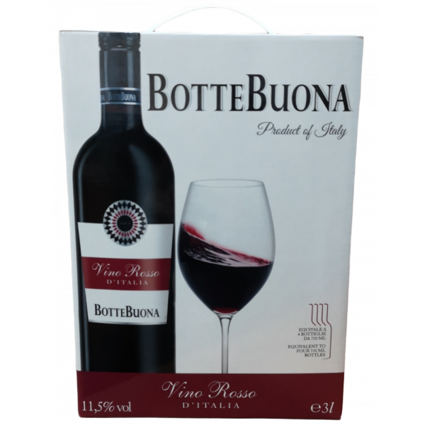 Купить Купить Вино Vino Rosso D\'Italia красное полусухое 3л Botte Buona
