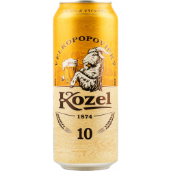 Купить Пиво светлое Velkopopovicky Kozel 10% 0,5л ж/б