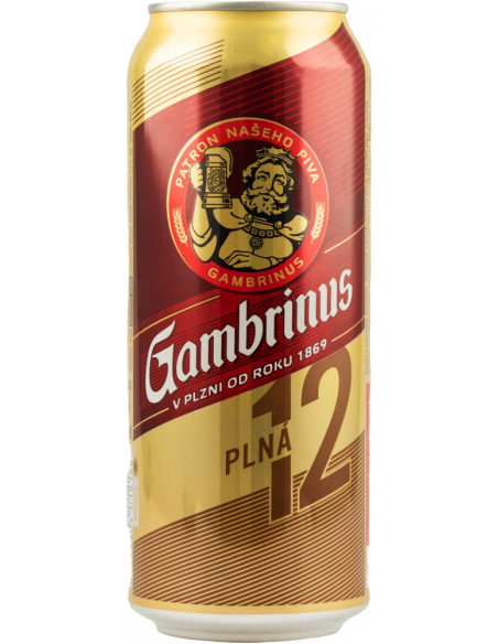 Купить Пиво светлое Gambrinus 12% 0,5л ж/б