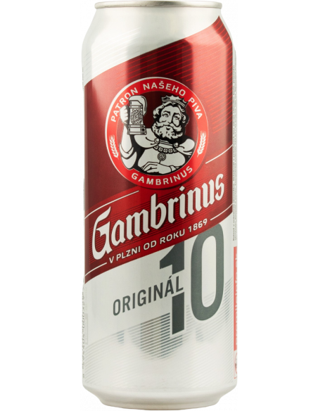 Купить Пиво светлое Gambrinus 10% 0,5л ж/б