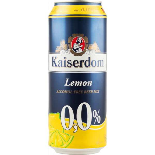 Купить Пиво безалкогольное Kaiserdom Lemon 0,5л ж/б