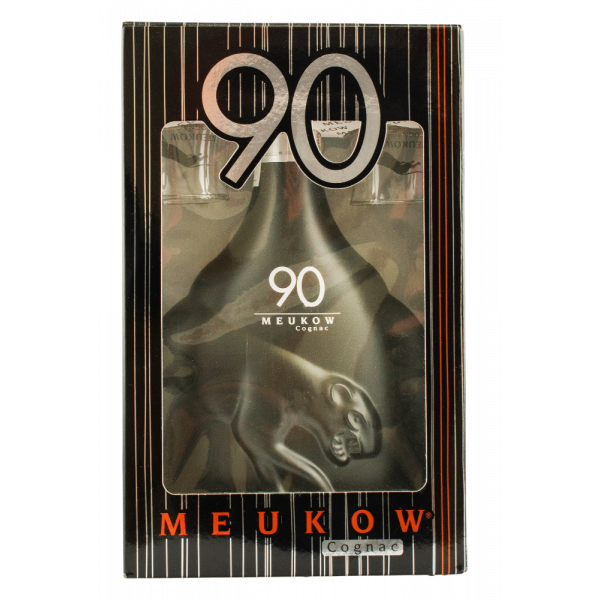 Купить Коньяк 90 Proof 0,7л  подарочный набор+2 рюмки Meukow