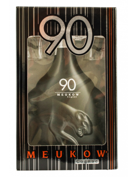 Купить Коньяк 90 Proof 0,7л  подарочный набор+2 рюмки Meukow
