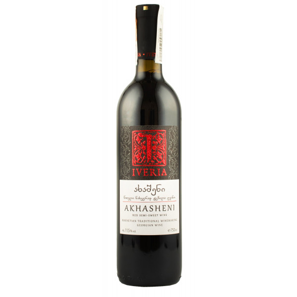 Купить Вино Ахашени красное полусладкое 0,75л Iveria