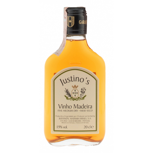 Купить Вино Justinos Madeira Fine Medium Dry 3yo белое полусухое 0,2л