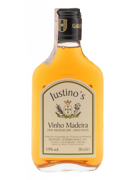 Купить Вино Justinos Madeira Fine Medium Dry 3yo белое полусухое 0,2л