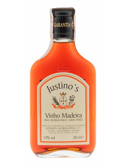 Купить Вино Justinos Madeira Fine Medium Rich 3yo белое полусладкое 0,2л