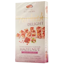 Купить Рахат-Лукум Turkish Delight Hazelnut & Pomegranate фундук и гранат 142г USAS