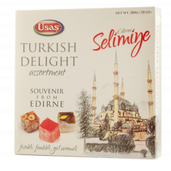 Купить Ассорти Рахат-Лукум Selimiye Pistachio Hazeln Rose 284г USAS