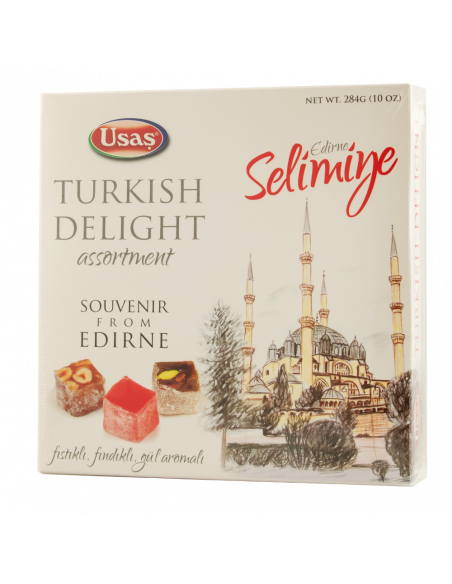 Купить Ассорти Рахат-Лукум Selimiye Pistachio Hazeln Rose 284г USAS