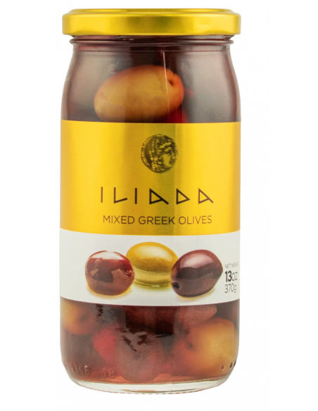 Купить Оливки черные и зеленые ILIADA 370