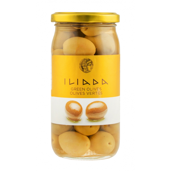 Купить Оливки зеленые ILIADA Green Olives 370г