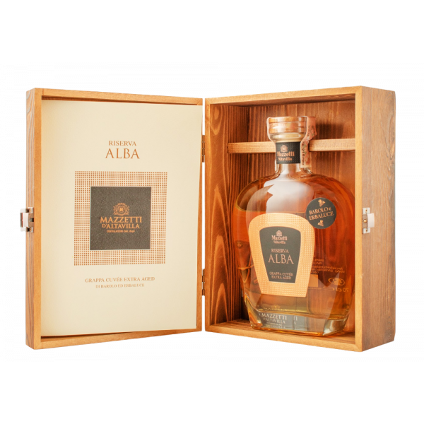 Купить Граппа Grappa Reserva  Alba 0.7л. деревянная коробка Mazzetti