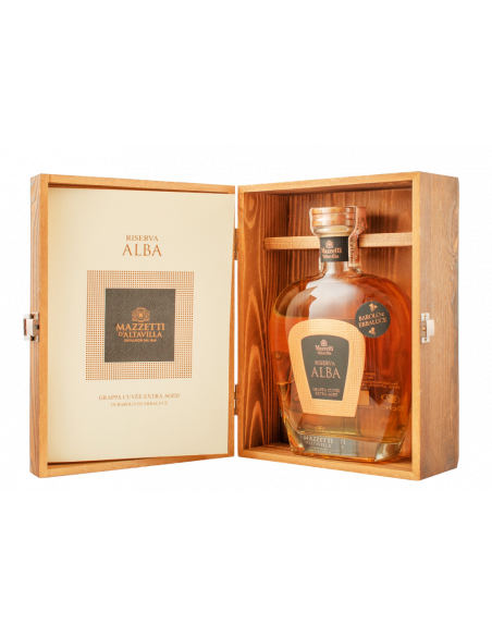 Купить Граппа Grappa Reserva  Alba 0.7л. деревянная коробка Mazzetti