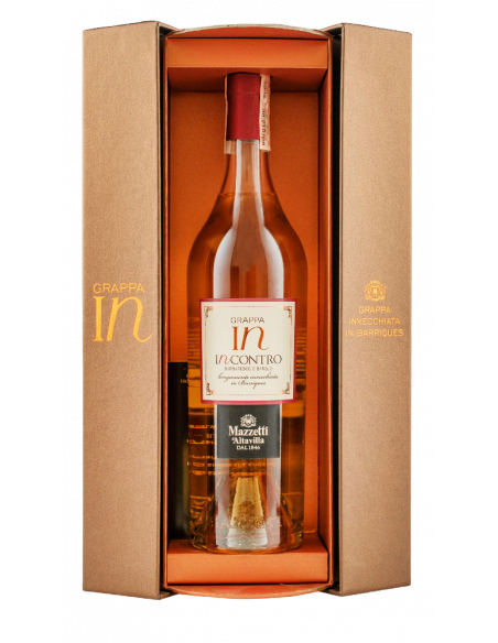 Купить Граппа Grappa di Nebbiolo da Barbaresco E da Barolo Incontro 0,7л  в коробке Mazzetti
