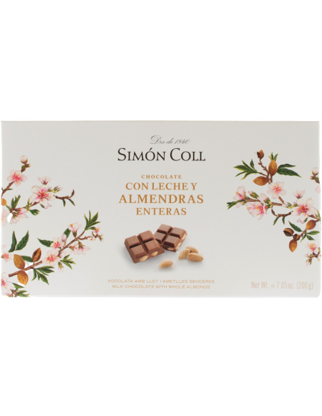 Купить Шоколад Y Almendras Enteras молочный с миндалем 32% 200г Simon Coll