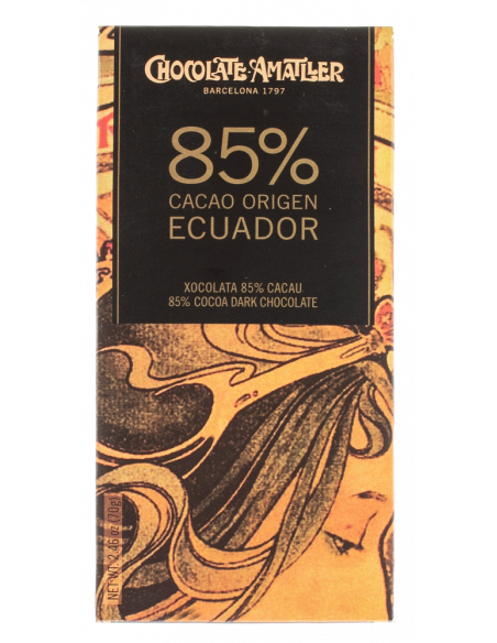 Купить Шоколад Amatller темный 85% Ecuador 70г Испания