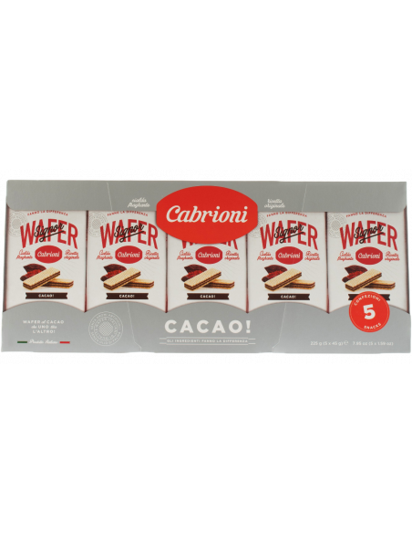 Купить Вафли с какао Wafers Cacao 5шт 45г Италия Cabrioni