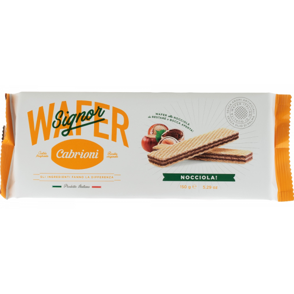 Купить Вафли с фундуком Wafers Piu Nocciola 150г Италия Cabrioni