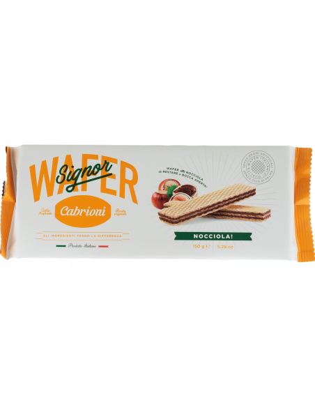 Купить Вафли с фундуком Wafers Piu Nocciola 150г Италия Cabrioni
