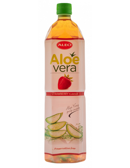 Купить Алое вера Aleo Strawberry с клубникой 1,5л