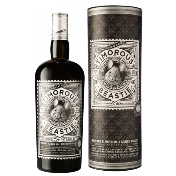 Купить Виски Timorous Beastie Highland Blended Malt Scotch Whisky в тубусе