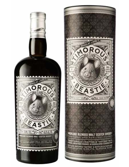 Купить Виски Timorous Beastie Highland Blended Malt Scotch Whisky в тубусе