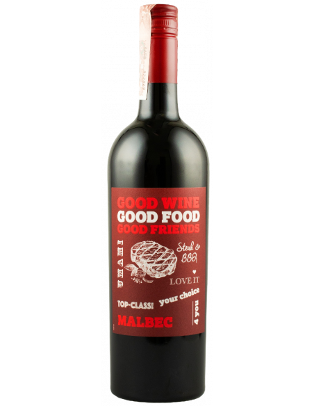 Купить Вино Steak&BBQ Malbec красное сухое 3G