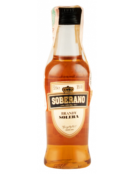 Купить Бренди Soberano 0.05л мини бутылочка
