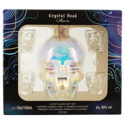 Купить Водка Crystal Head Aurora 0,7л л в коробке + 4 рюмки