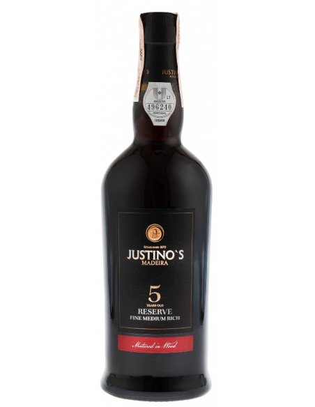 Купить Вино Madeira Reser.Fine Medium Rich 5yo белое полусладкое Justinos