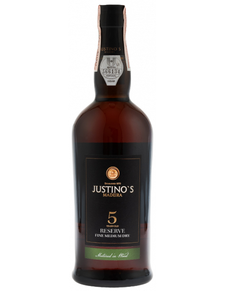 Купить Вино Madeira Reser.Fine Medium Dry 5yo белое Justinos полусухое