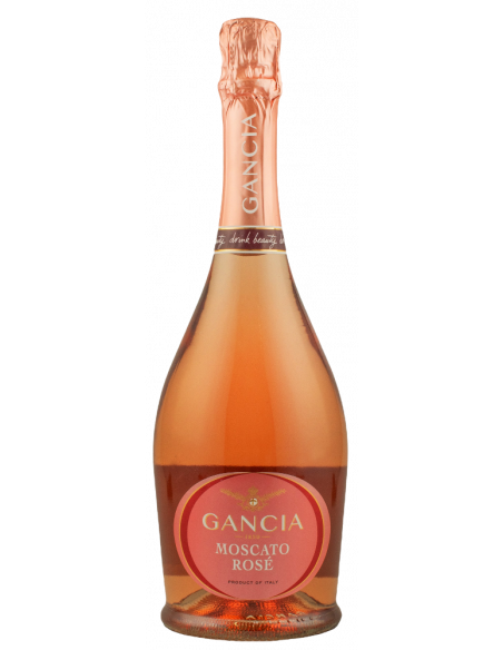 Купить Вино игристое Moscato Spumante розовое полусладкое Gancia