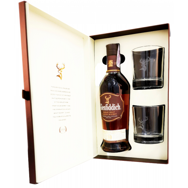 Купить Виски Glenfiddich 15yo 0,7л+2бокала