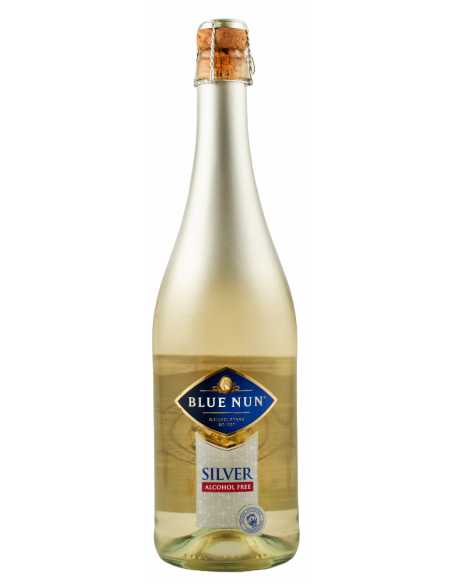 Купить Вино безалкогольное игристое Silver Sparkling белое полусладкое Blue Nun